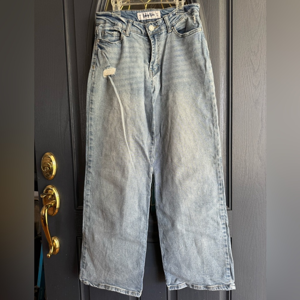 Indigo rein wide leg jeans